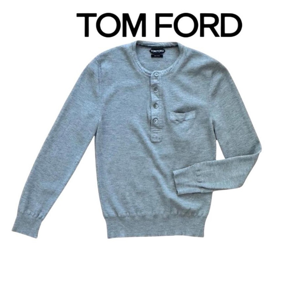 Tom Ford Light Gray Crewneck Sweater